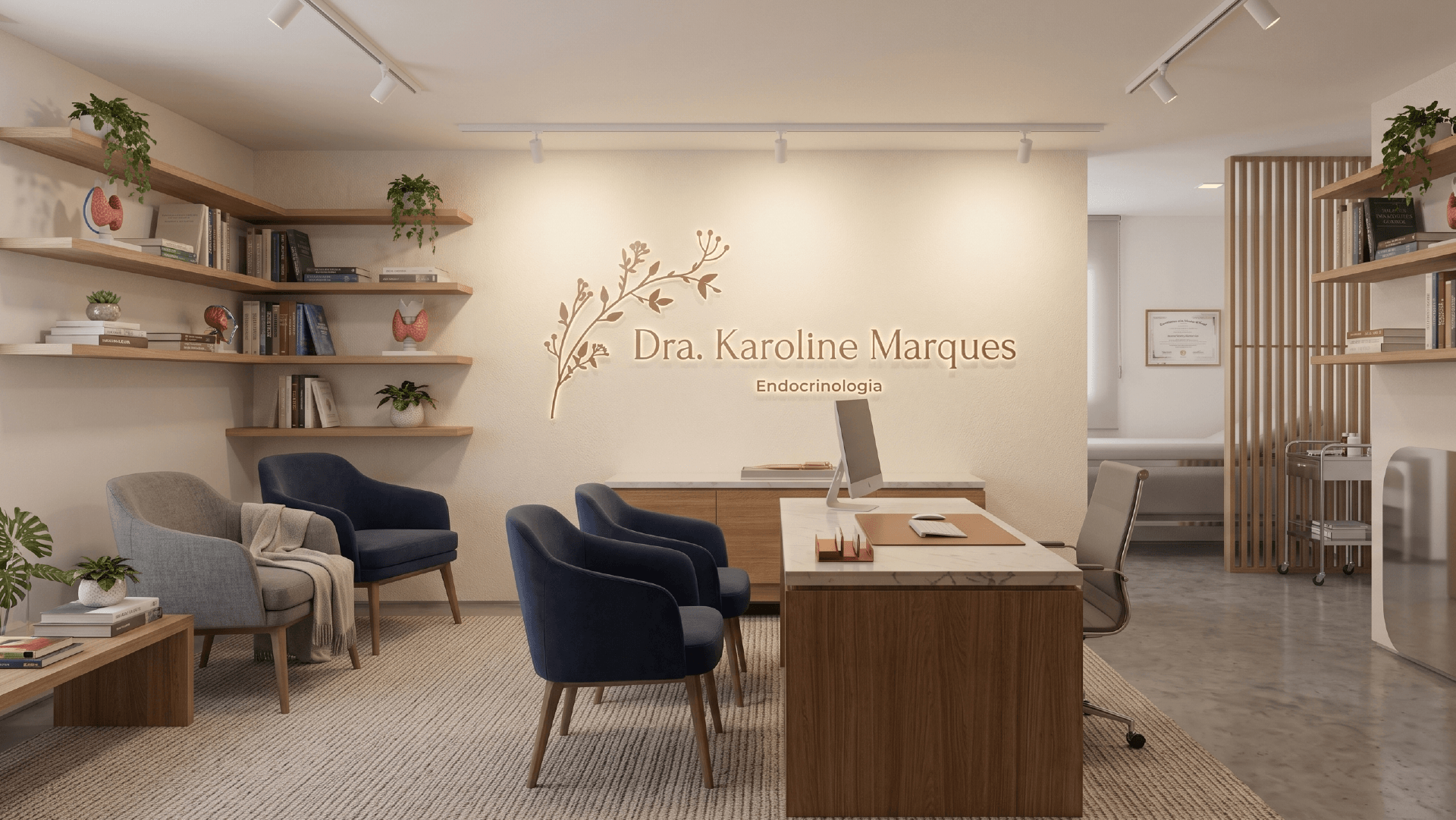 Dra. Karoline Marques - Mockup Recepção